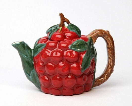 Cherry Ceramic Teapot. Collectible Tea Pot