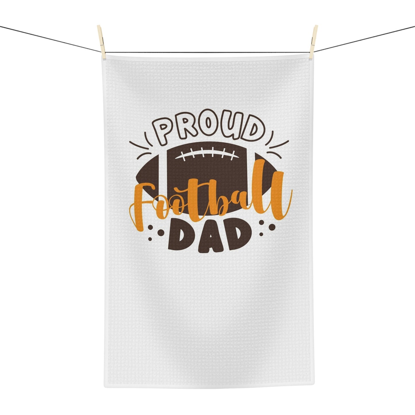 Proud Football Dad - Soft Tea Towel - Kitchen Towel
