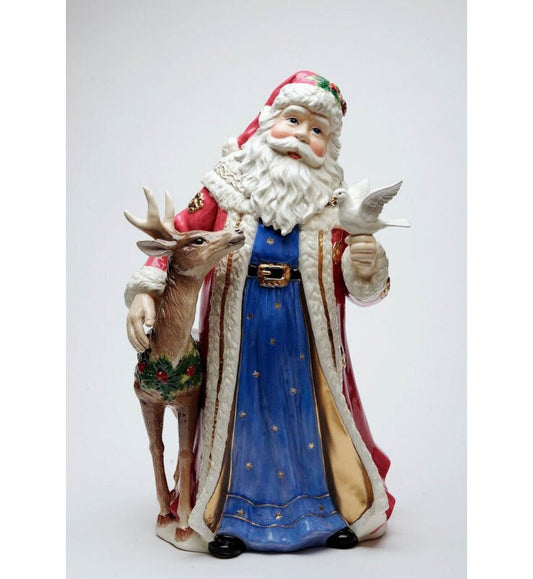 Santa and Friends Christmas Figurine, Home Accent, Farmhouse Decor, Kitchen Decor