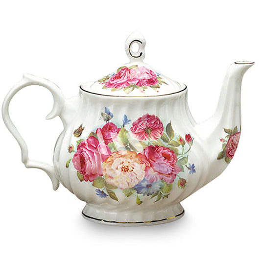 Oakley Rose Fine Bone China Teapot