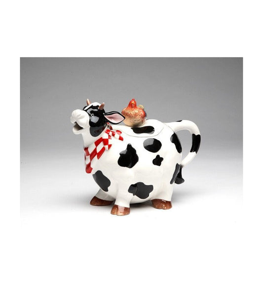Cow Charm Ceramic Teapot, Collectible Tea Pots