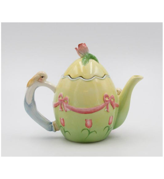 Rabbit Bunny Teapot by Lee Fitzgerald, Unique Easter Tea Pot