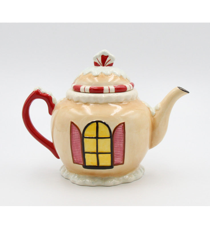 Peppermint Tea Shop Ceramic Teapot - Christmas Teapot