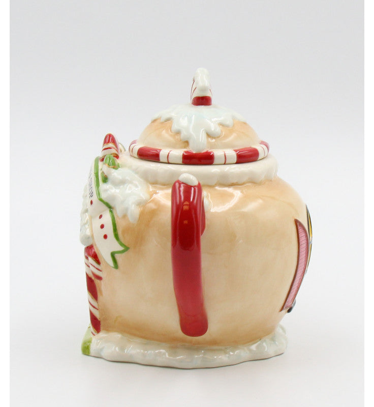 Peppermint Tea Shop Ceramic Teapot - Christmas Teapot