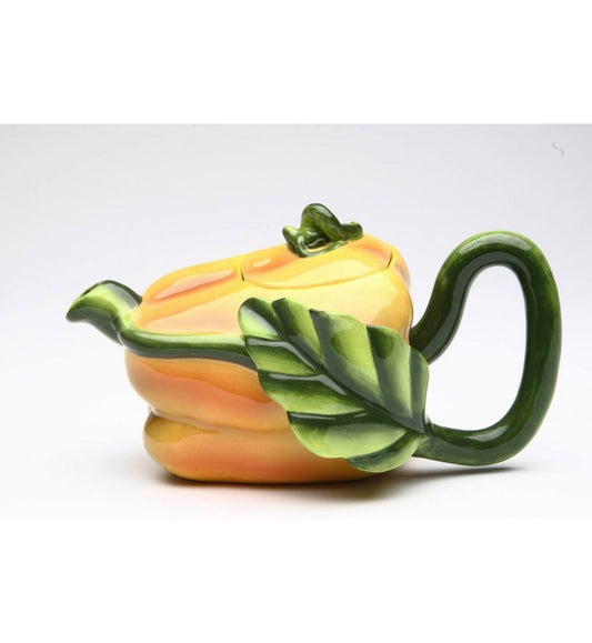 Yellow Pepper Ceramic Teapot